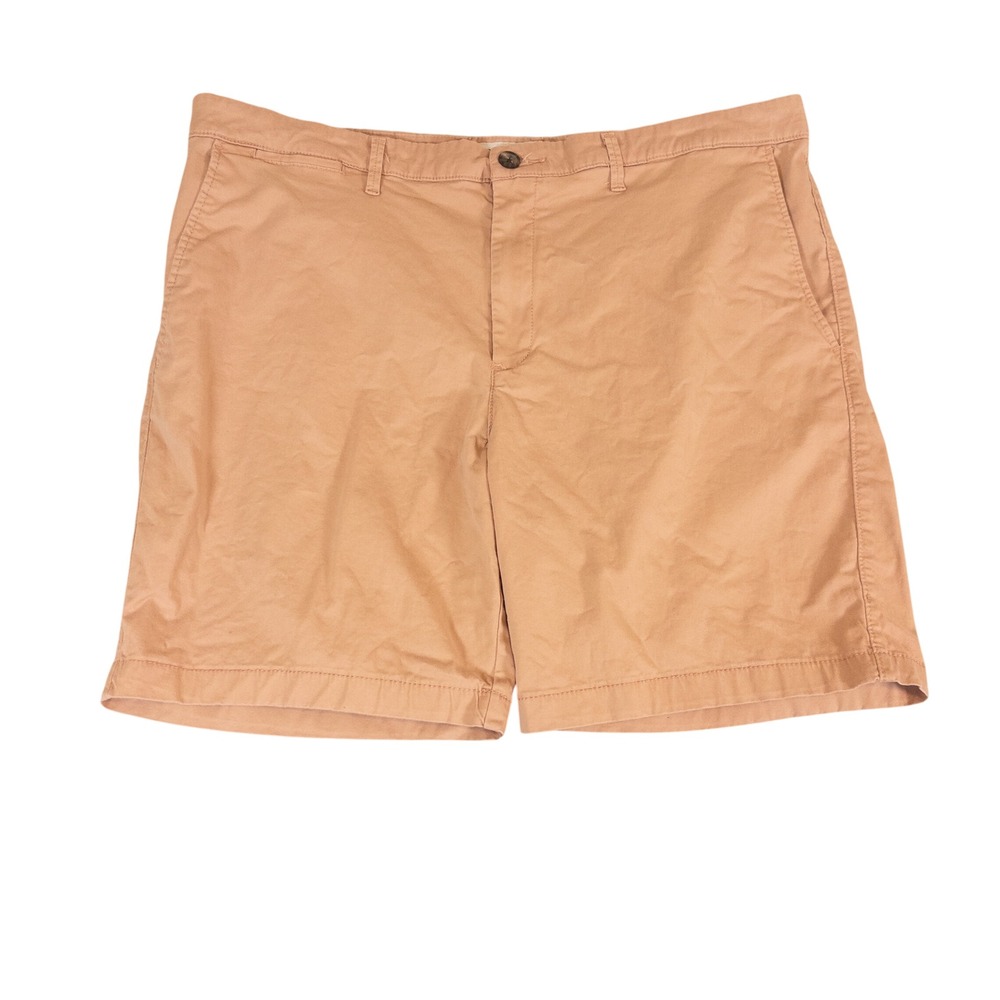 Goodfellow & Co Mens 40 Salmon Pink 9 Inseam Stretch Every Wear Chino Shorts